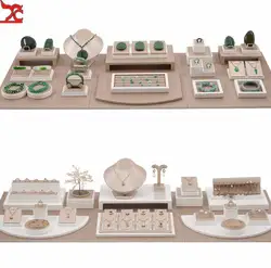 Set Display Case Window Counter Plate Display Jewelry Rack Champagne Jewelry Tray Commercial Display Props Showcase Exhibition