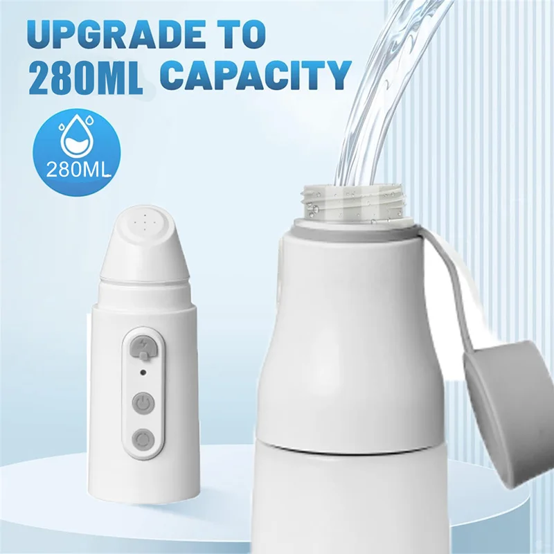 280ml Portable Bidet Type-C Charging Travel Bidet Large Capacity Peri Bottle Handheld Bidet for Women Bathroom Accessory