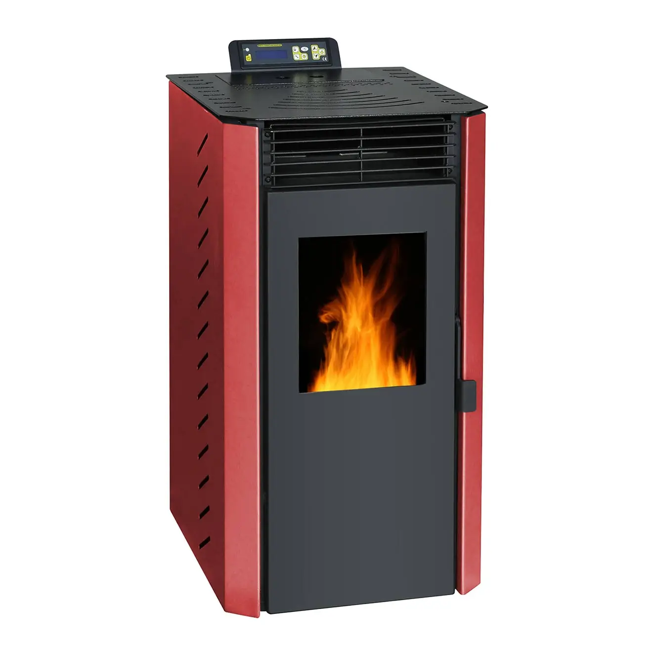 8KW Wood Burning Pellet Stoves, Home Using Small Wood Pellet Fireplaces with High Efficiency