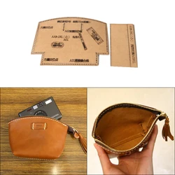 1Set Fashion Wallet Short Wallet DIY Sewing Pattern Hard Kraft Paper Stencil Leather Craft Template