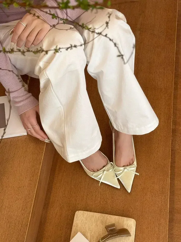 2026 Neue Slip-on High Heel Damen Sandalen Mode Schmetterlingsknoten Slingback Pumps Stripper Party Damensandalen – Detail 14