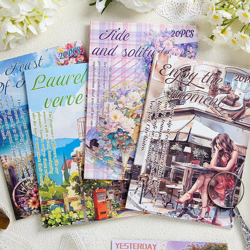 20pcs/lot Kawaii Scrapbook Stickers in wealthy and pleasant company Scrapbooking Supplies Planner Decorative Stationery Sticker