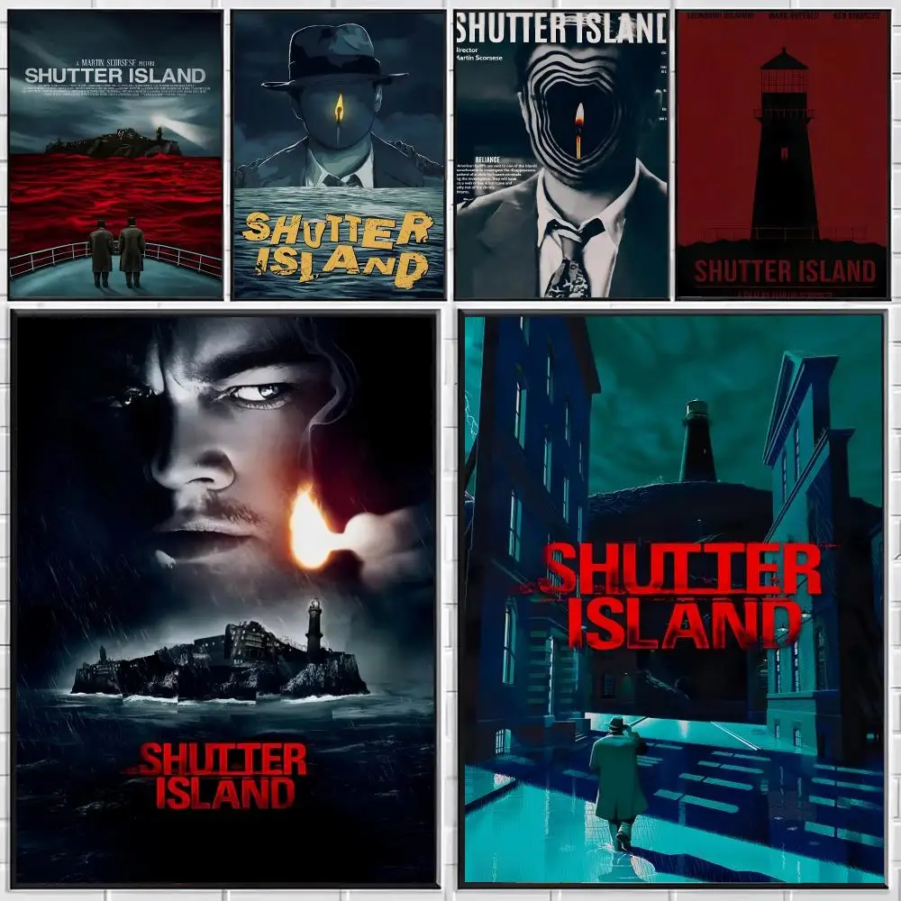 Movie Shutter Island Poster Stylish Wall Art for Bedroom Living Room Bar Café Home Decor Gift