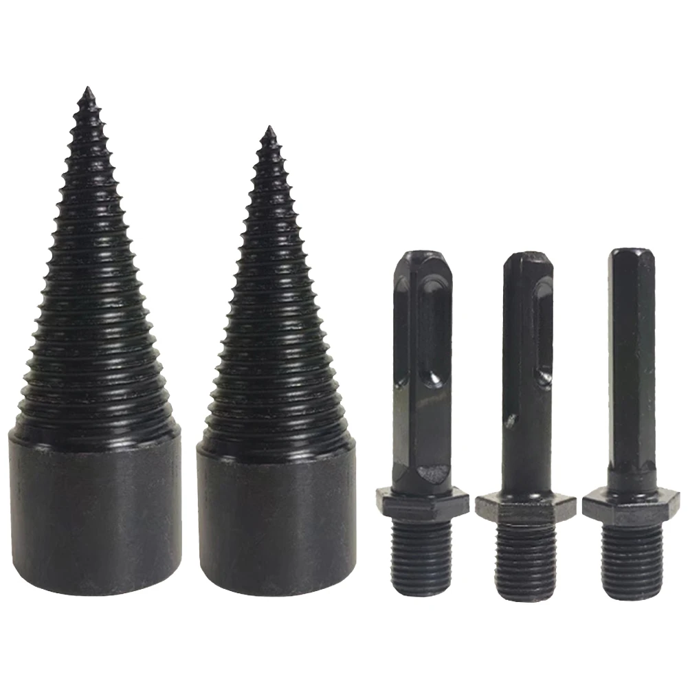 Divisor de broca para madera de 32 + 42mm, vástago cuadrado/redondo/hexagonal, divisor de leña, broca, herramienta de perforación dividida para madera