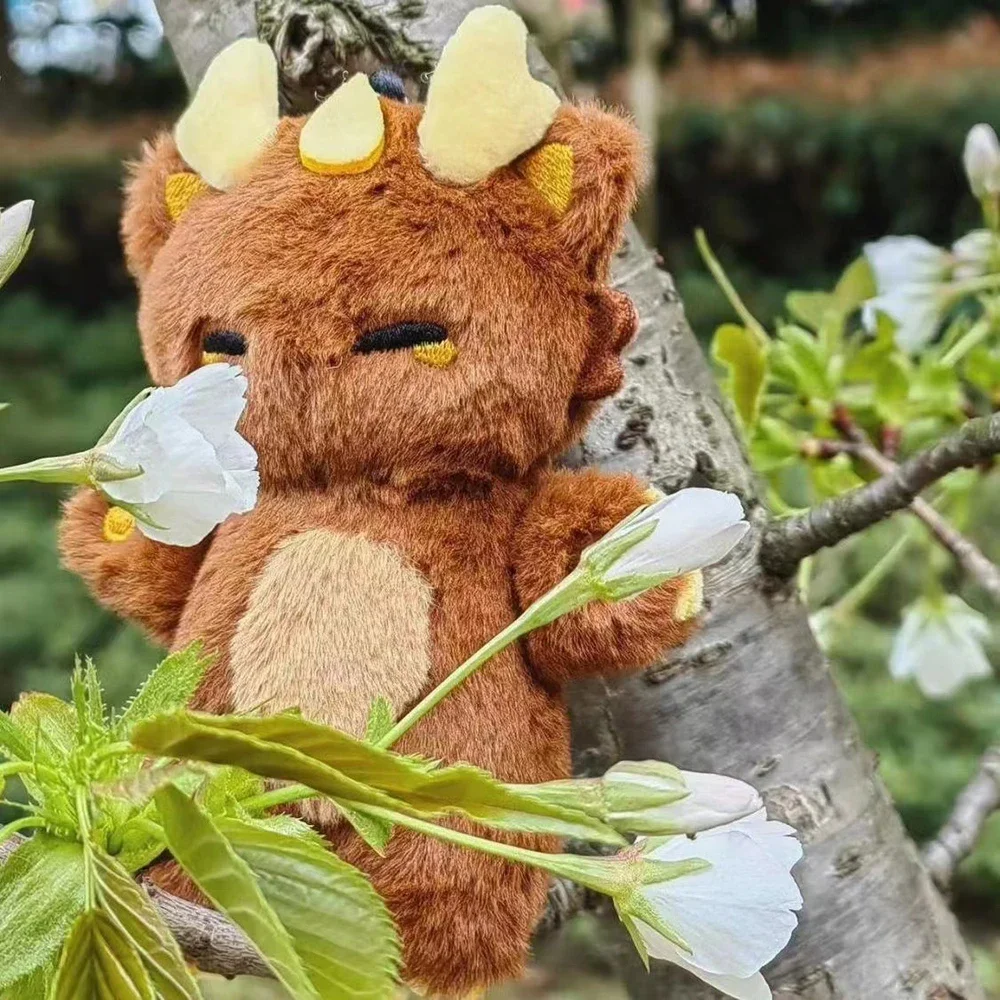 Genshin impact Zhongli morax คอสเพลย์ตุ๊กตาน่ารักๆยัดไส้กระเป๋ามังกรจี้ของเล่นพวงกุญแจของขวัญ