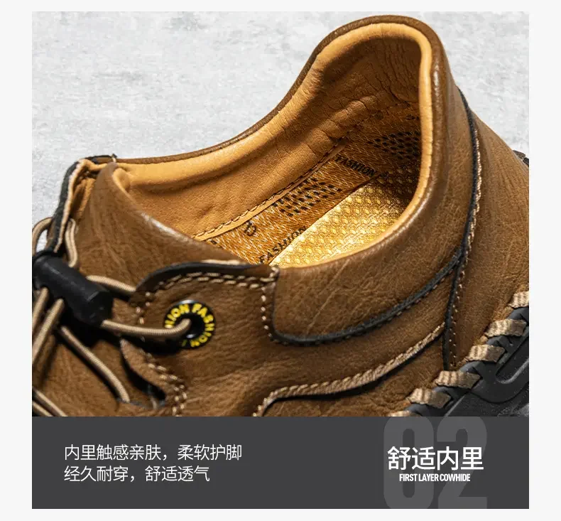 92013, new fashionable large-size hand-stitched casual shoes for men