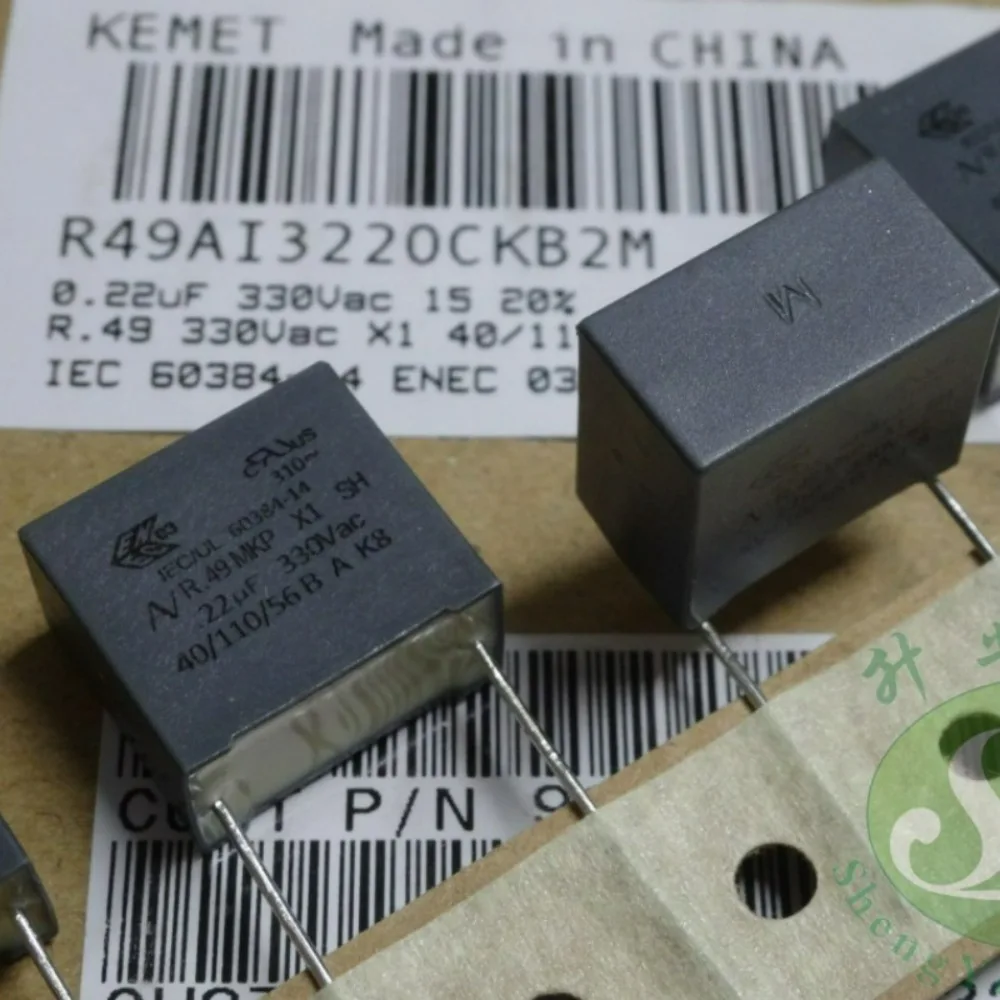 

10pcs/lot AV R49 0.22uf 330VAC 220nf u22 224 M X1 Series Brand New 15mm Film Capacitor R49AI3220CK