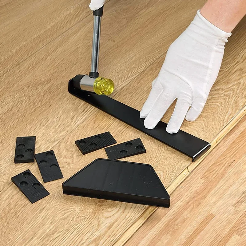 Laminate Wood Flooring Installation Kit With 40 Spacers,Tapping Block,Pull Bar,Rubber Hammer For 7-15Mm Wood Flooring