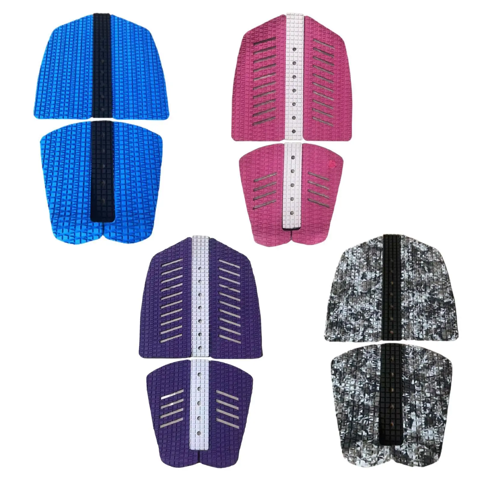 6Pcs Deck Traction Pads Surfboard Pads DIY Supplies Nonslip Mat EVA Heel Pad Foot Deck Grip Pad Accessories for Longboard