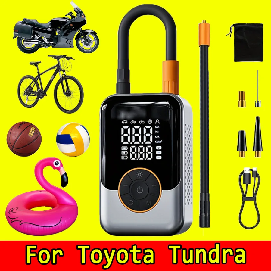 

Портативный воздушный компрессор для Toyota Tundra, быстрая зарядка, беспроводной воздушный насос для автомобильных шин, интеллектуальный электрический насос для накачивания шин
