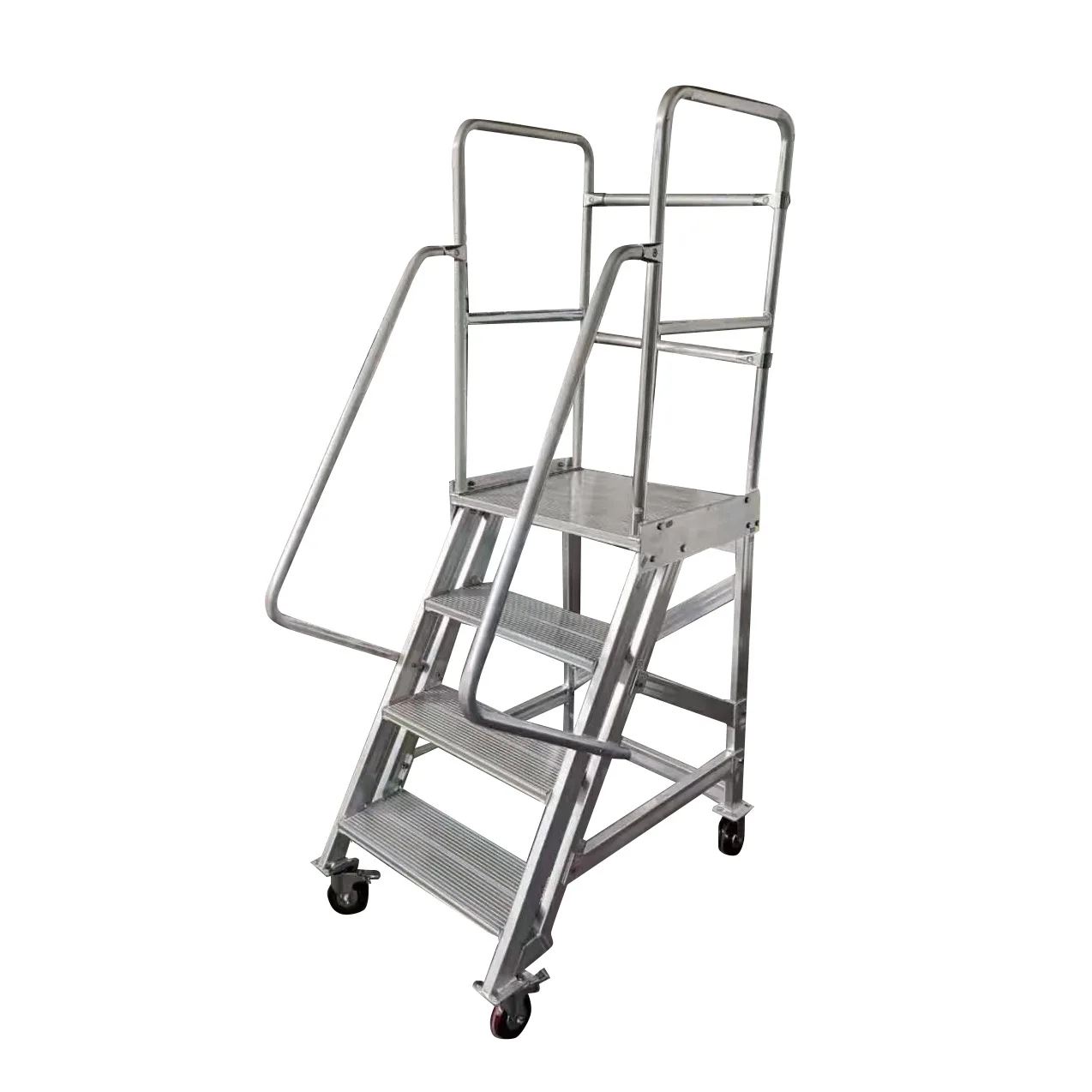 Escalera 3 peldaños 2 pies taburete escalera gigante de aluminio plataforma de trabajo escalera