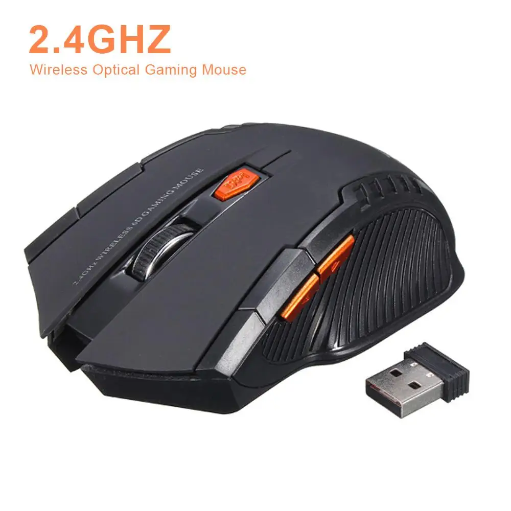 2000DPI 2,4 GHz Wireless Optische Maus Gamer für PC Gaming Laptops Opto-elektronische Spiel Drahtlose Mäuse mit USB empfänger