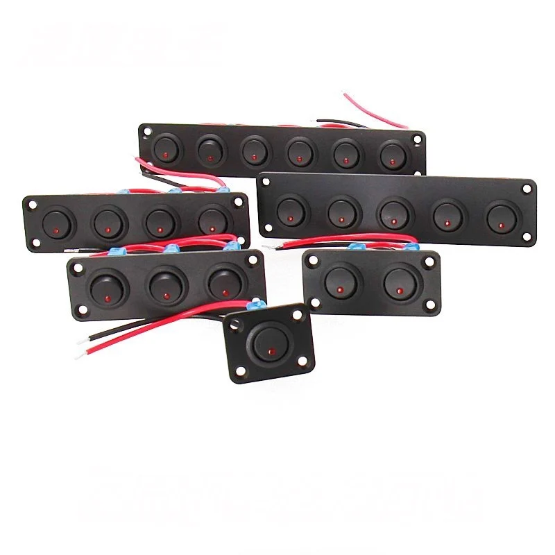 RV Small Switch 12v24v Light Water Pump Ventilation Fan Heater DC Control Switch 12v24v Modification