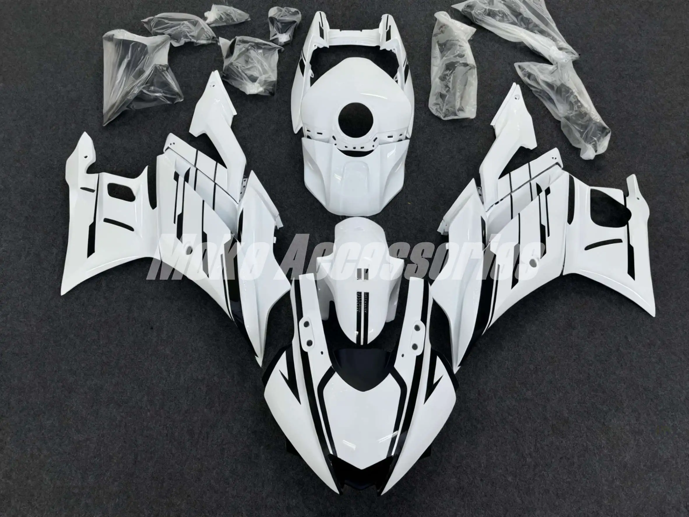 

Комплект обтекателей для YZF R25 R3 2019 2020 2021 2022 2023, комплект кузовных деталей, высококачественный АБС-пластик, белый, черный.