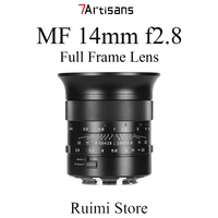 7Artisans 14mm f2.8 Full Frame Manual Focus Lens For RF / NZ / FE / L Mount Mirrorless Cameras