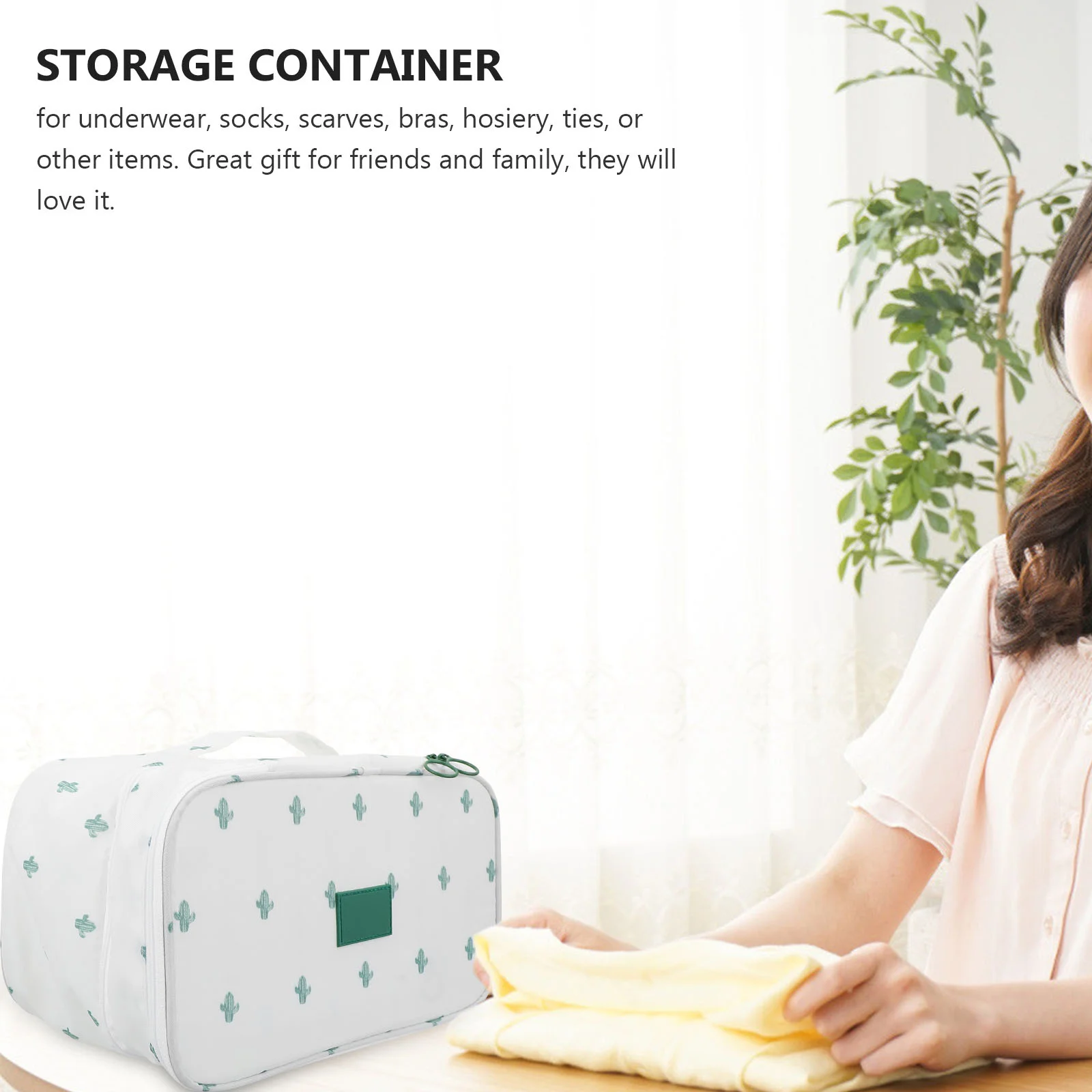 

1Pcs Compact Underwear Holder Bag with Compartments for Organizing Bras Socks Ties Travel Closet Underwear Storage Bag