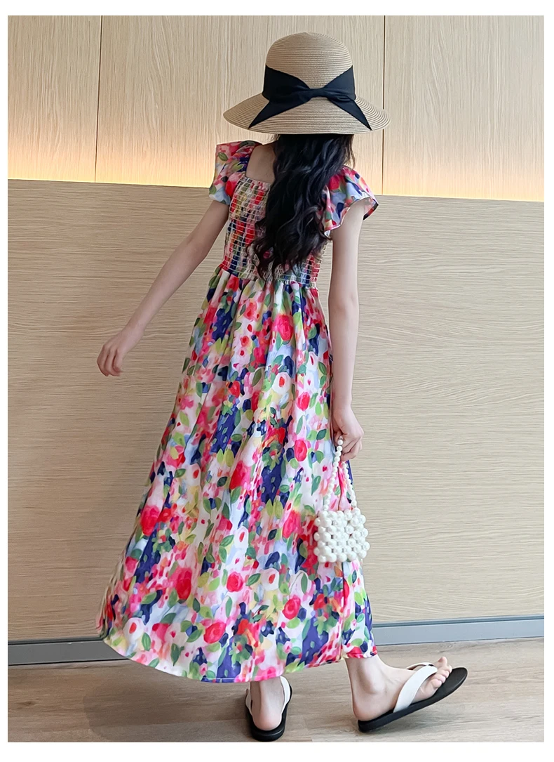 ladies tencel denim dress Denim Tencel Flowy Midi Dress In Medium Wash, S main image 1