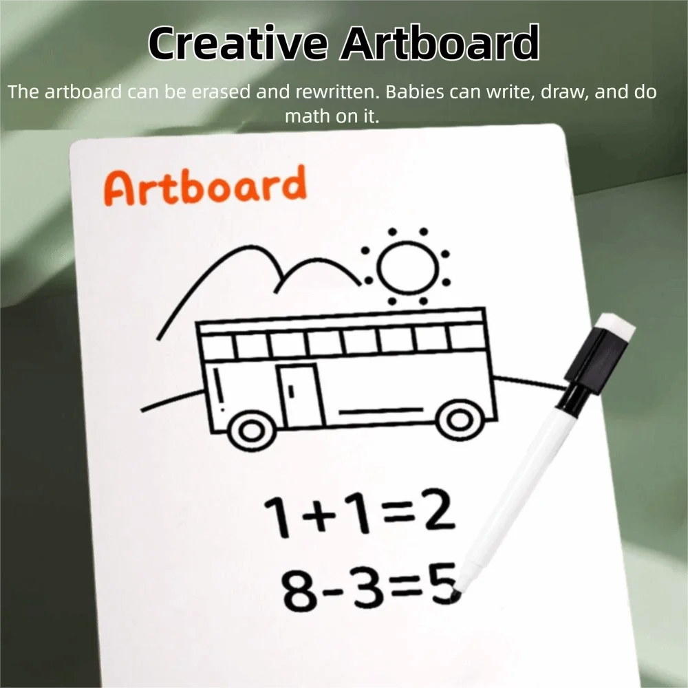 ของเล่นออกแบบ 2-in-1 สำหรับอายุ 2-4 วัสดุไม้ลูกปัดแม่เหล็กปริศนาแม่เหล็กการจับคู่สีคำสะกดคำบอร์ดอายุ 2-6