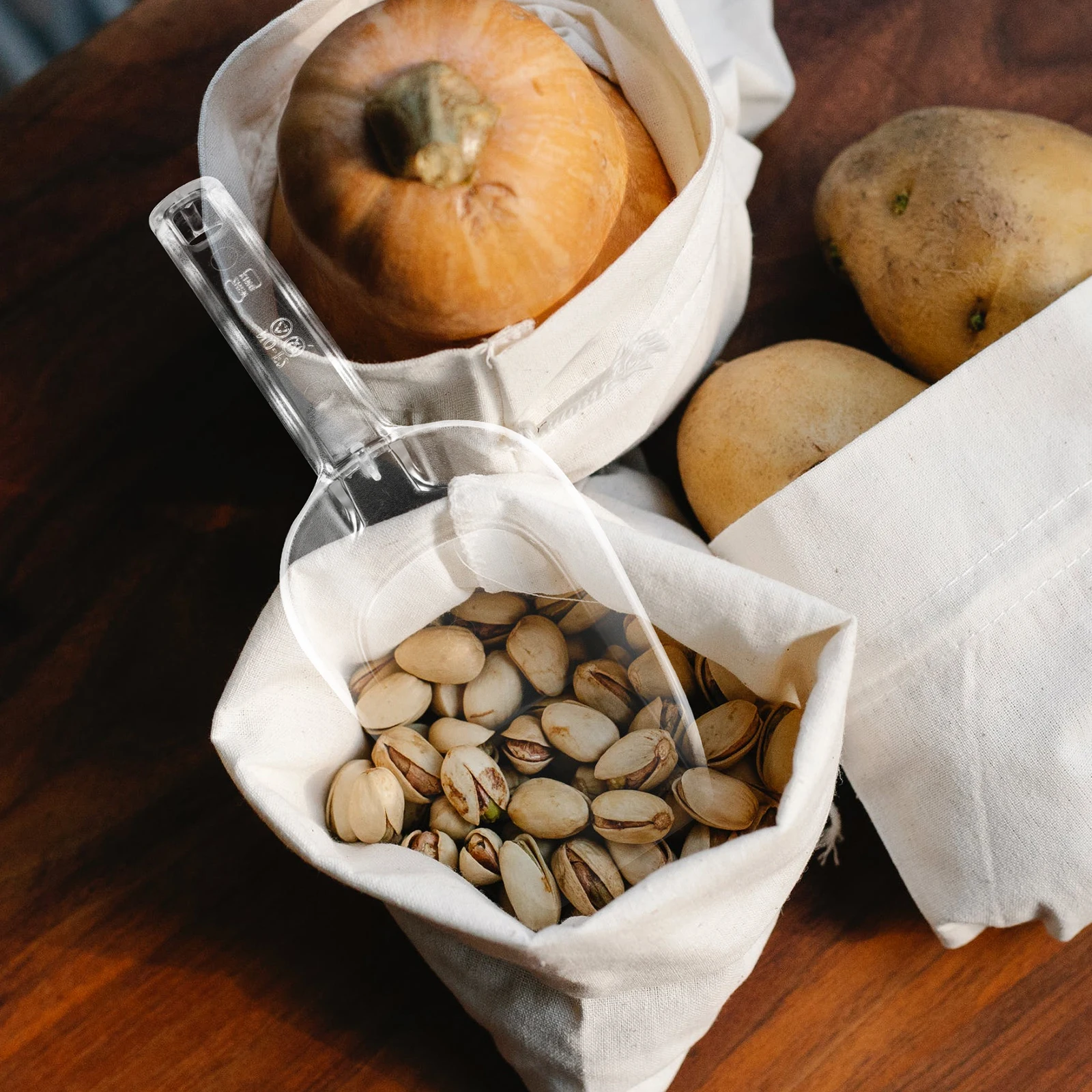 

3Pcs Premium Acrylic Ice Scoops Wear Resistant Food Shovels Multipurpose for Kitchen Flour Rice Nuts Candy Ice Scoop