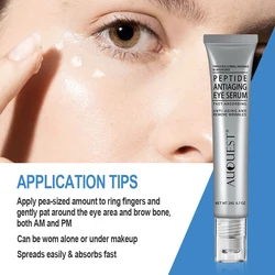 AUQUEST Peptide Dark Circle Eye Cream Eye Bags Removal Skincare Anti Fine Lines Moisturizing Serum Eye Skin Care Beauty 20g
