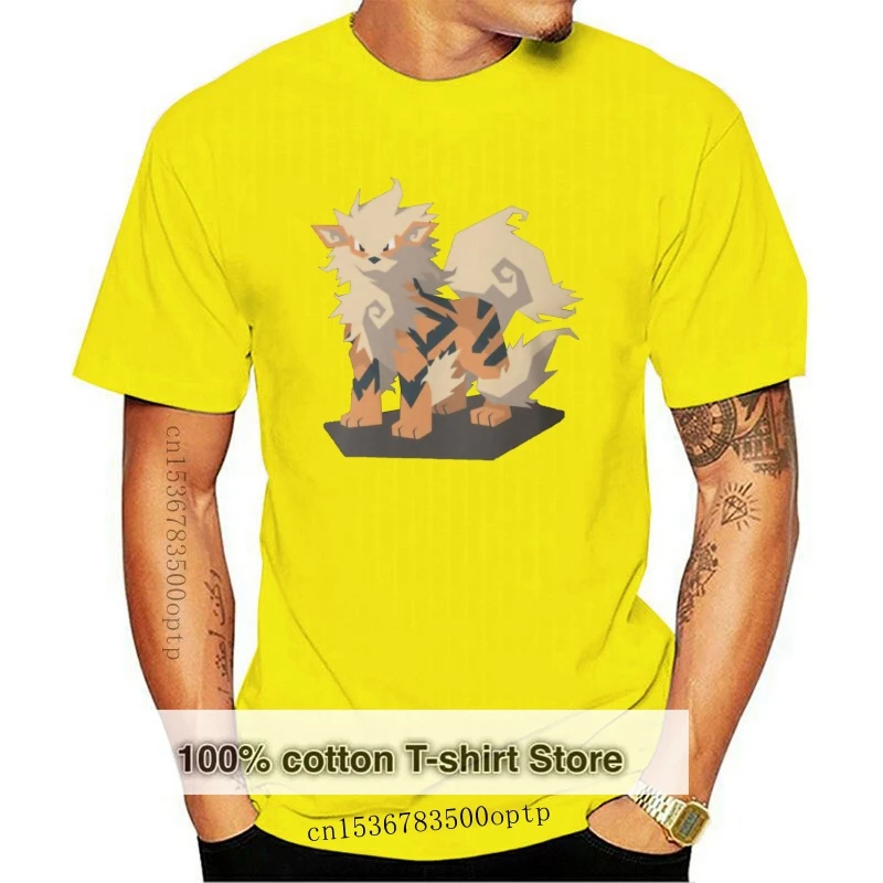 Fashion Cool Men T shirt Women Funny tshirt Cutout Arcanine Customized Printed T-Shirt