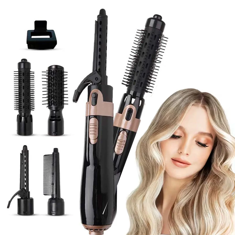 Professional Salon One Step Hair Dryer Brush 3 in 1 Multi Automatic Rotating Hot Air Comb Styling for All Hair Types