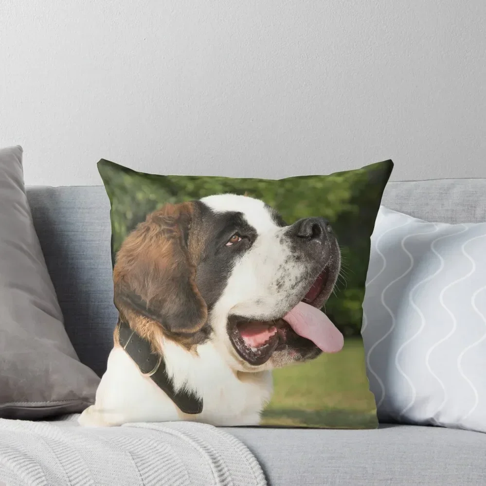 

Saint Bernard Throw Pillow Luxury Sofa Cushions Rectangular Cushion Cover pillow