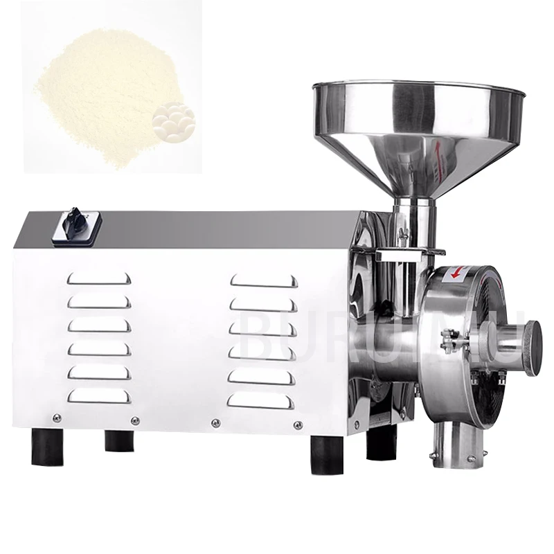 Grains Powder Miller Dry Food Grinder Machine High Speed Intelligent Spices Cereals Crusher