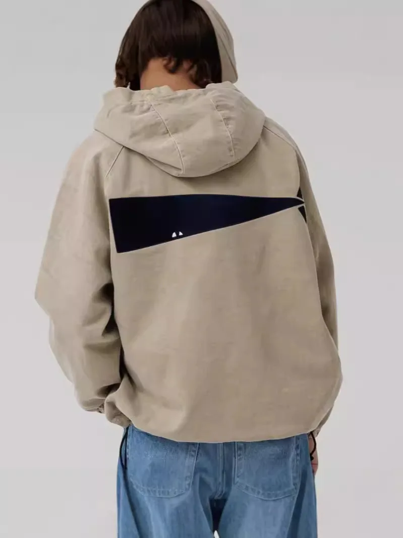 2026 DESCENDANT large whale Embroidered hoodie Casual loose-fitting top WY1770