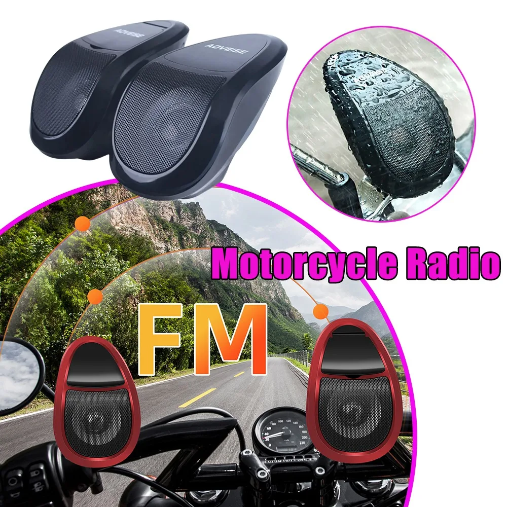 

Аудиосистема для мотоцикла, Bluetooth-динамик, MP3-плеер со светодиодной подсветкой, FM-радио, усилитель, скутер, электрический велосипед, квадроцикл, обновление автомобиля