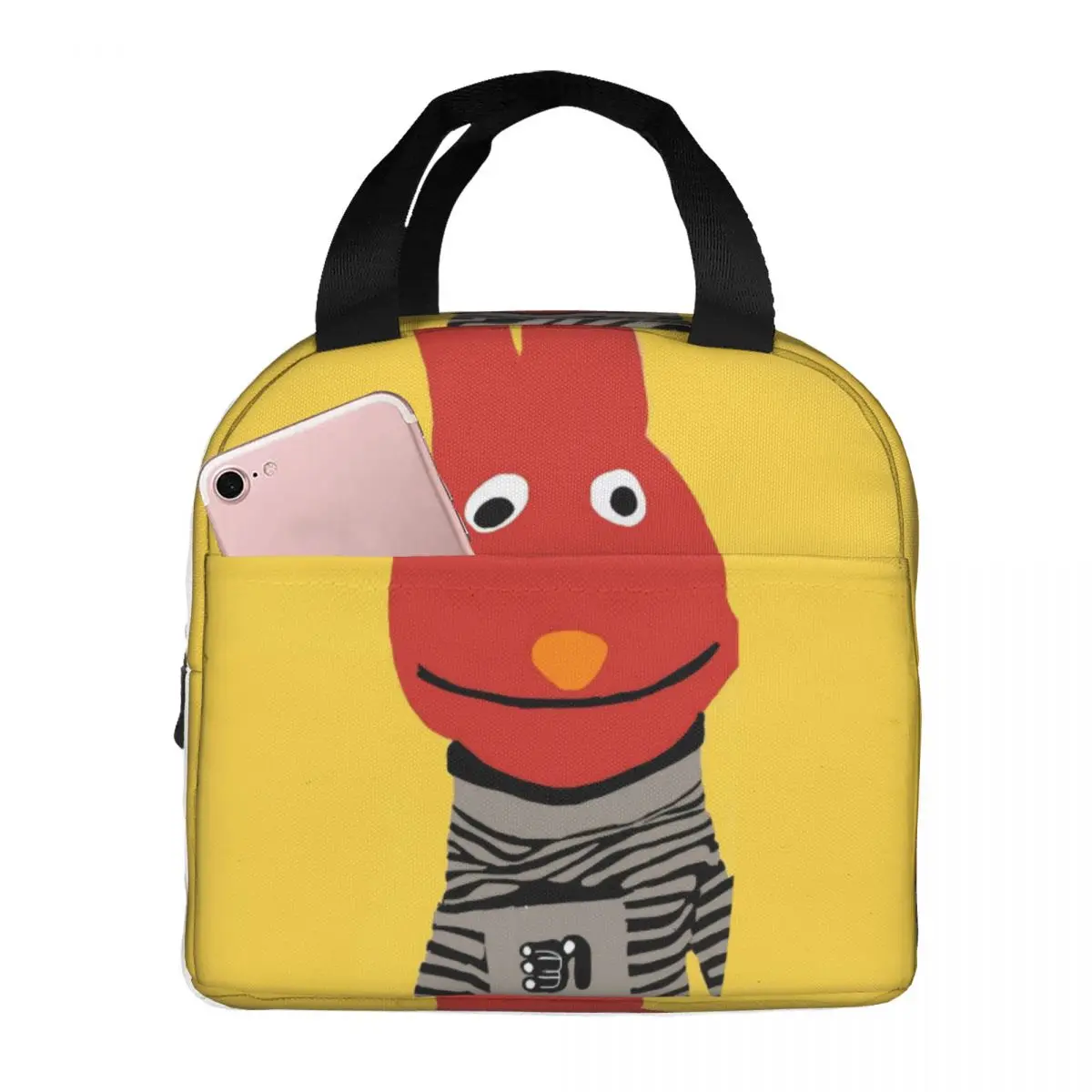 Juan Carlos Bodoque 31 Minutos Bolsa de almuerzo aislada Contenedor de comida de comedia chilena grande Bolsa térmica Caja de almuerzo Tote Bolsos de comida