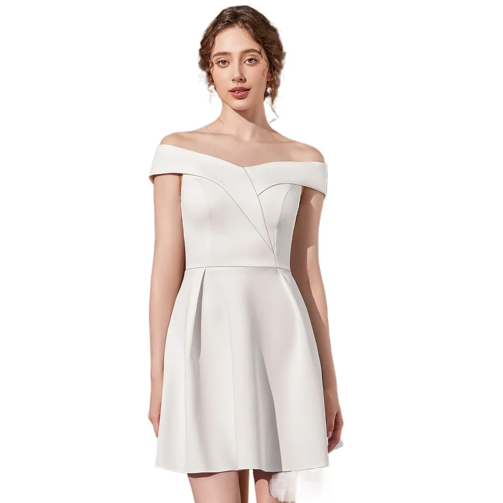

Sexy Off Shoulder Ruched Mini Party Dress