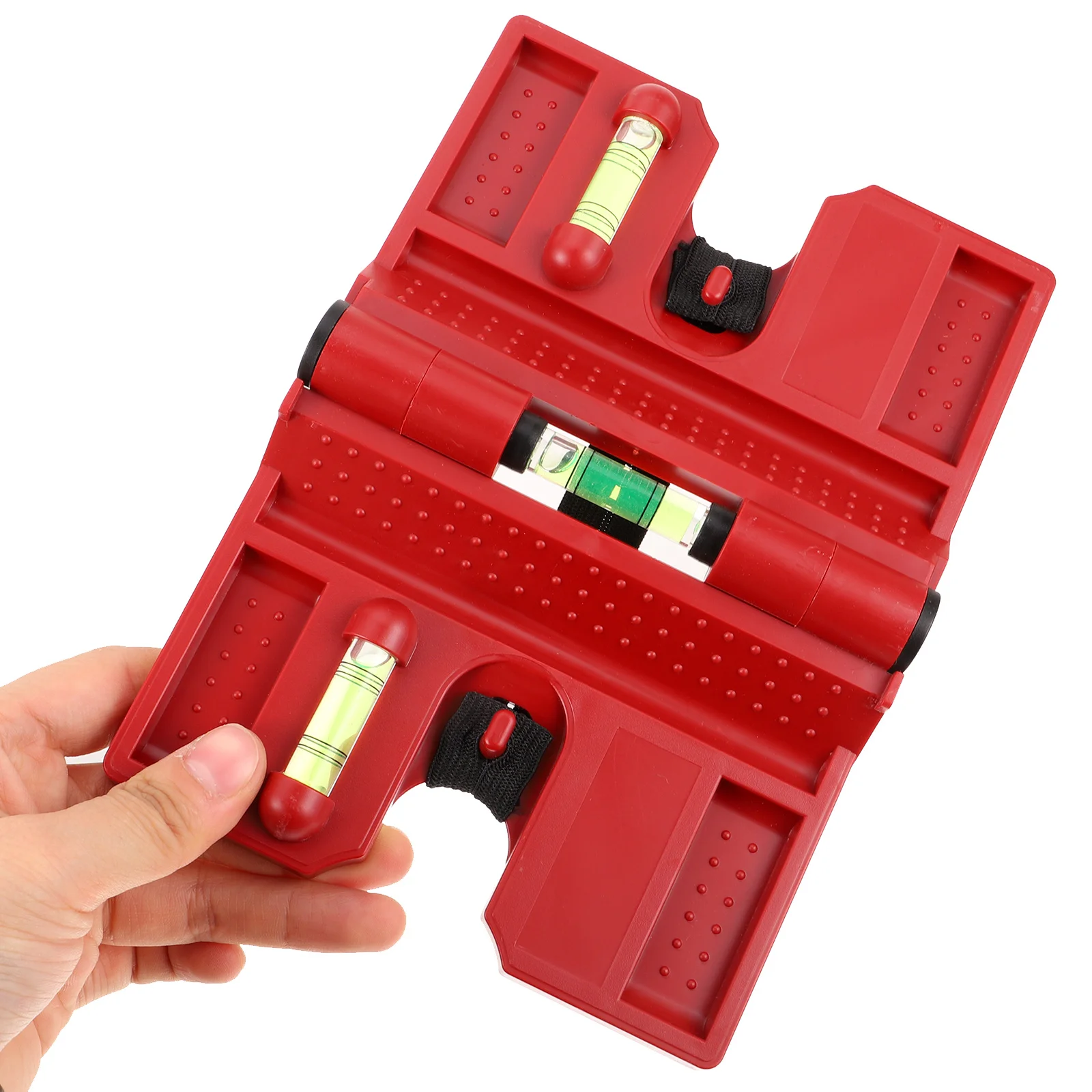 2Pcs Small Foldable Angle Meter with Precision Bubble Level for Post Railings Measurement Compact Angle Indicator Portable