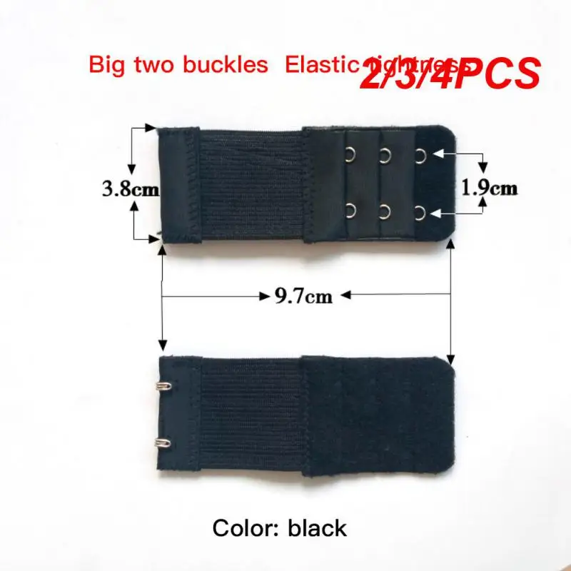 2/3/4PCS Bra Extension Strap Adjustable Elastic Expandable Bra Strap Extender Belt Buckle Underwear Accessories Durable