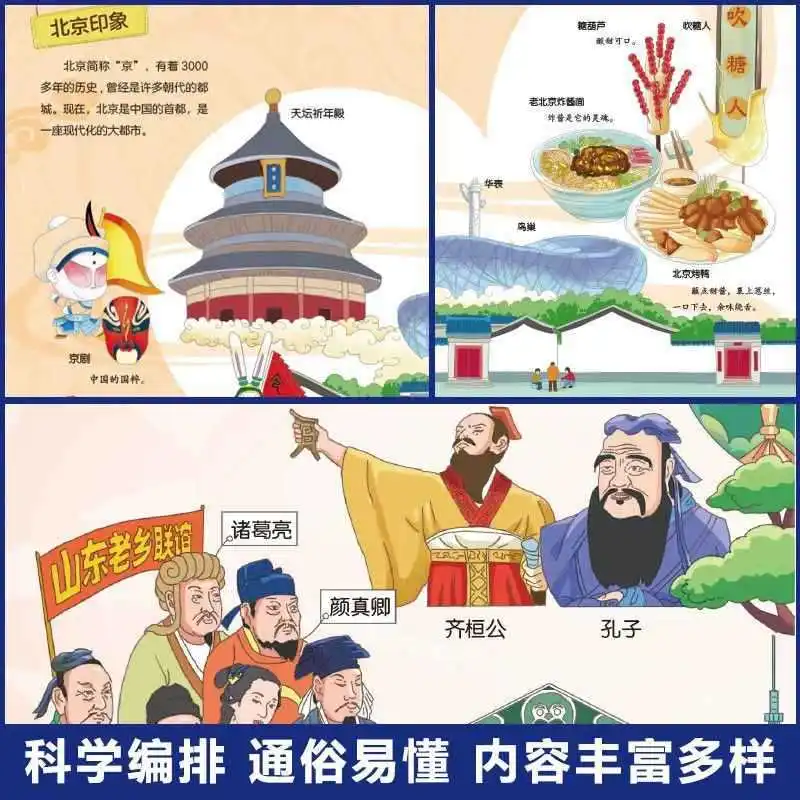 تناول الأطفال على رحلة إلى الصين، ودليل السفر العالمي من ناشيونال جيوغرافيك للأطفال، وموسوعة الجغرافيا الصينية