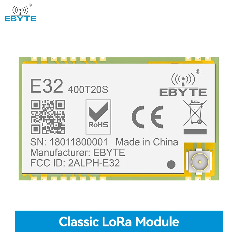 SX1278 LoRa Spread Spectrum 433MHz EBYTE E32-400T20S UART 20dBm Data Transmission Module Long Range Wireless Transmission