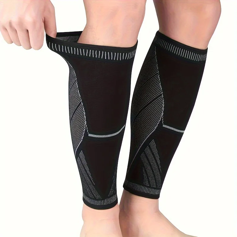 2 Stück Beinmanschetten für Männer und Frauen, atmungsaktive Wadensocken für den Sport, geeignet für Basketball, Laufen, Marathon