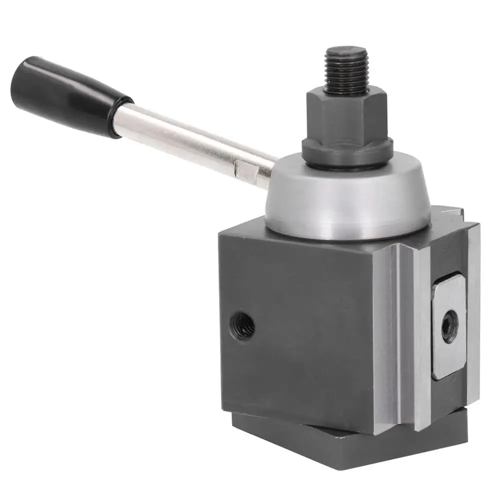 AXA Quick Change Tool Post Holder CNC Lathe Turning Carbon Steel Piston Type Column 250-100 Standard Parts 6-12 Inch