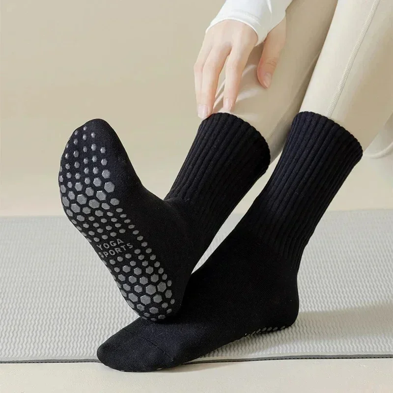 Goddess Women's Yoga Silicone Breathable Non slip Socks High quality Cotton Indoor Dance Pilates Gym Ballet Socks