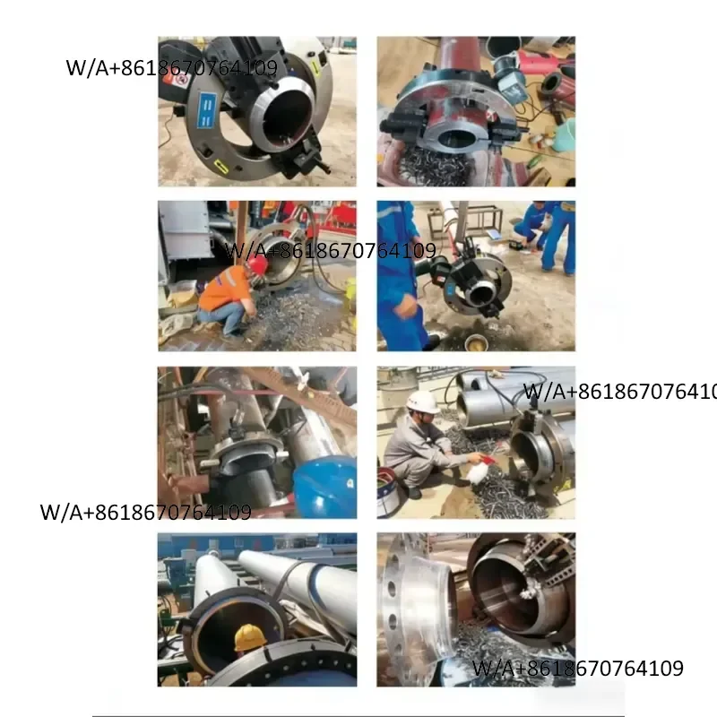 Professional Hydraulic Motor Pipe Beveler YPH Model 24 48 Inch 1100W 380V/110V-220V Cold Cutting Machine for Oil Pipeline