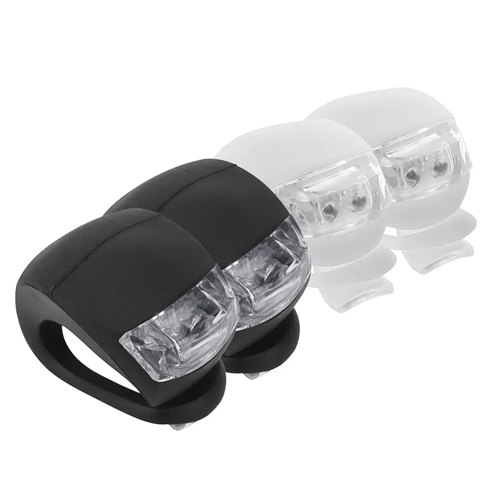 

4pcs Led Bike Tail Light Super Bright Waterproof Silicone Taillight For Cycling Safety Upward Design Easy Install No Tools
