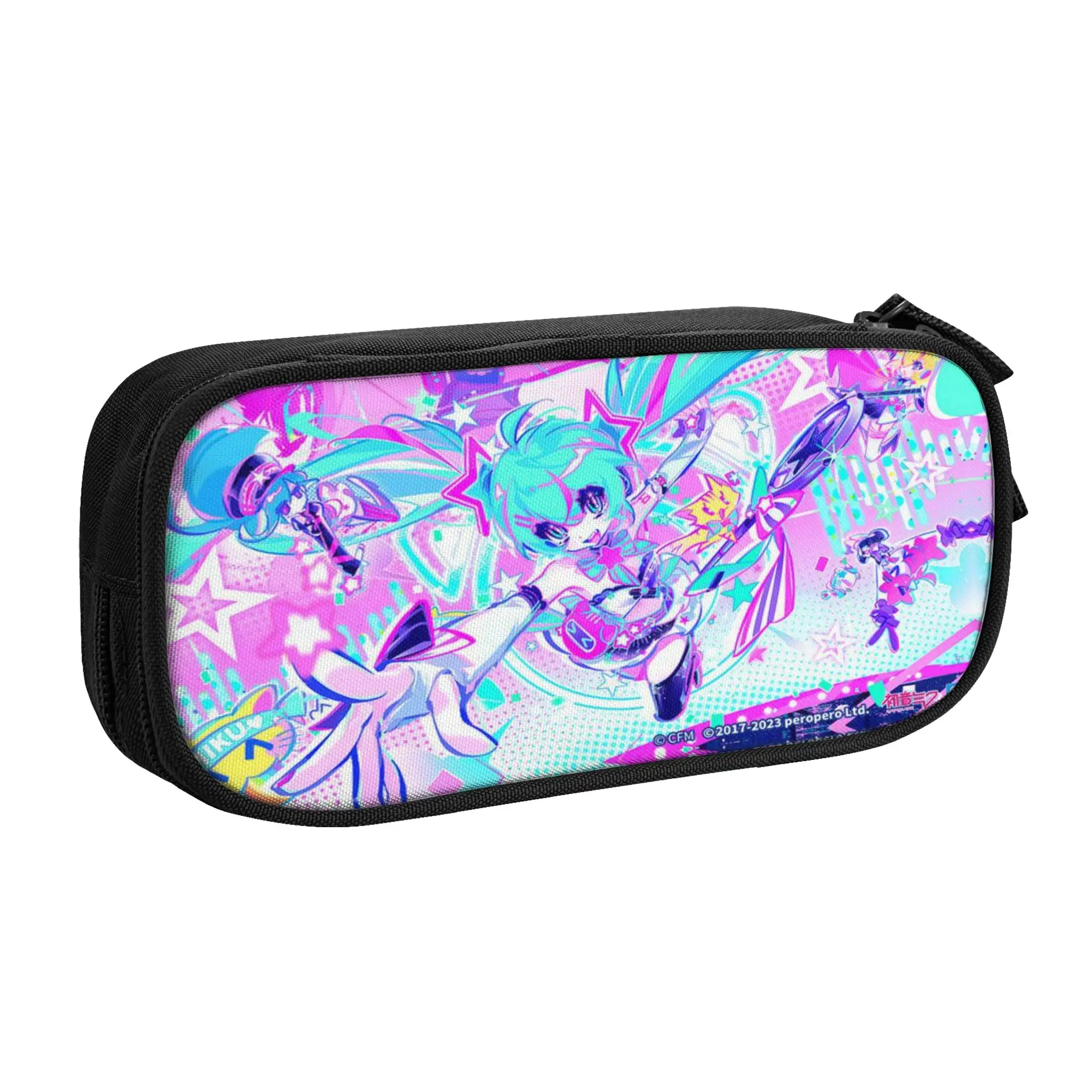 

Harajuku Hatsunes Mikus Glasses Case Portable Accessories Eyeglasses Box Cartoon Eye Contacts Case