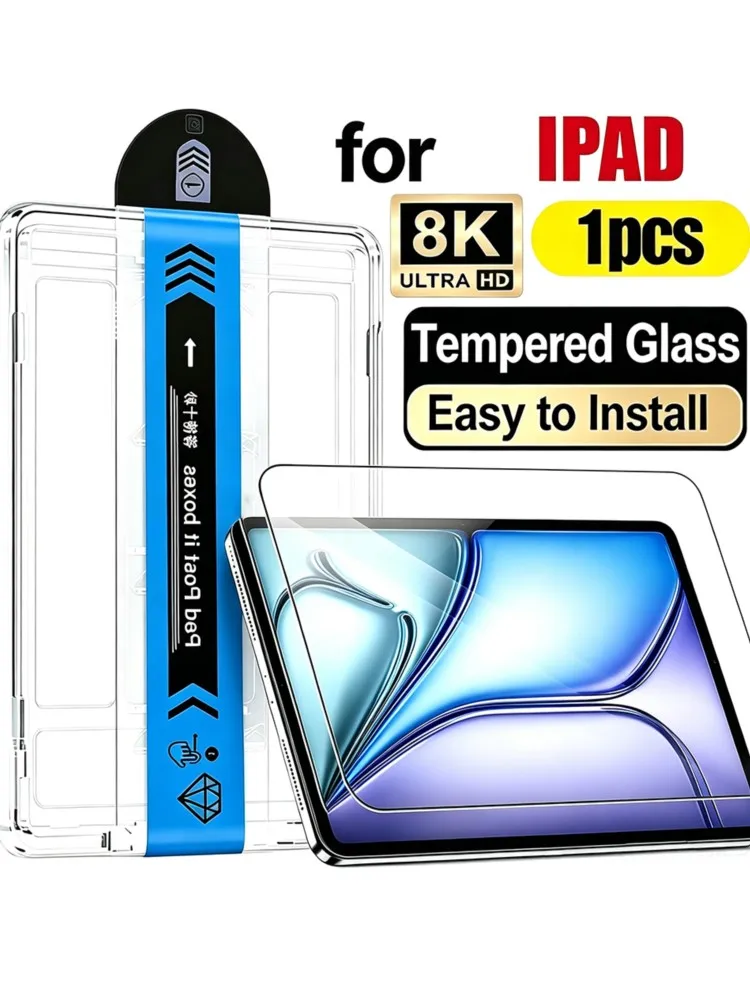 Bezpyłowa szklana folia ochronna na ekran do iPad Air 11 13 M4 M3 M2 2026 2025 2024 Mini 7 A17 Pro 8.3 Mini 6 5 Air 5 4 Air3 10.5 — zdjęcie produktu 7