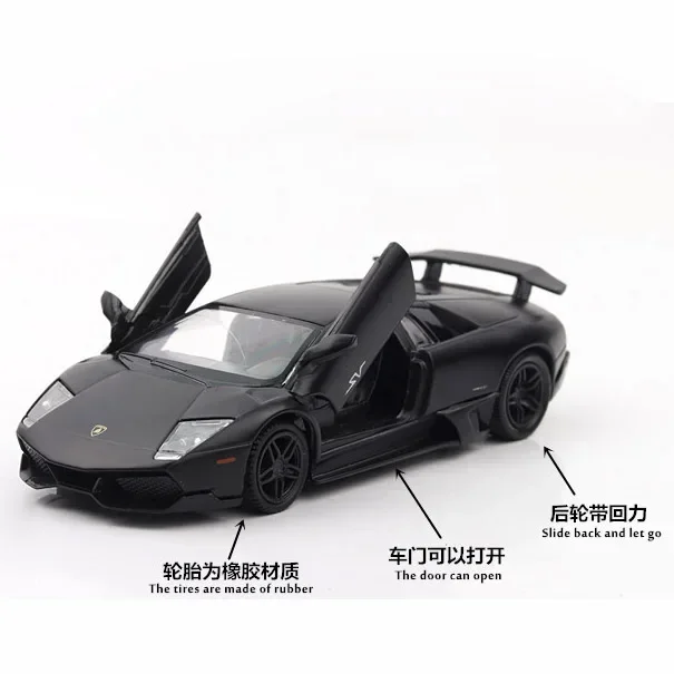 1:36 Murcielago Diecast Alloy Model Pull Back car Children Toy Gifts