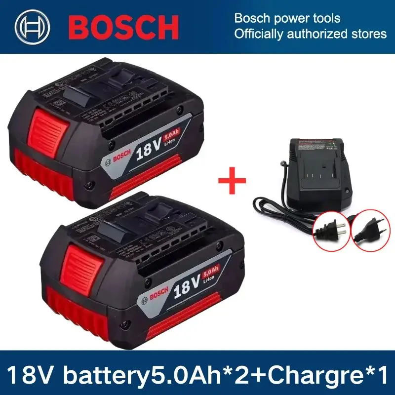 

BAT610G+AL1820CV for Bosch professional 18V 10.0AH Li-ion battery replacement with LED & for Bosch quick charger 18V