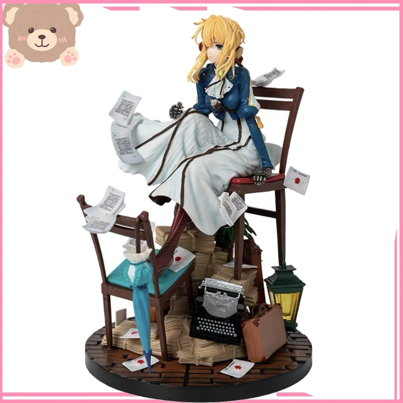 

PVC Action Figure Toy 28cm Japanese Anime Violet Evergarden Girl Toys Game Collectible Model Doll desktop decoration gift