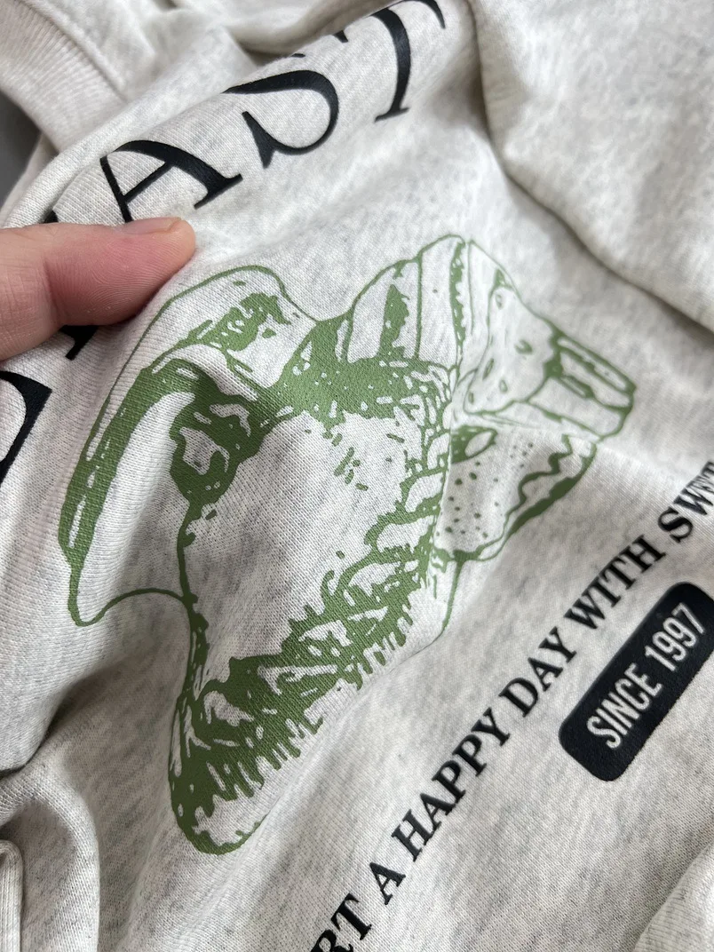 Felpa in spugna senza cappello Top da donna Donna Primavera Casual con cappuccio Nastro in stile coreano Fodera soffice Kawaii ricamato giovanile GF