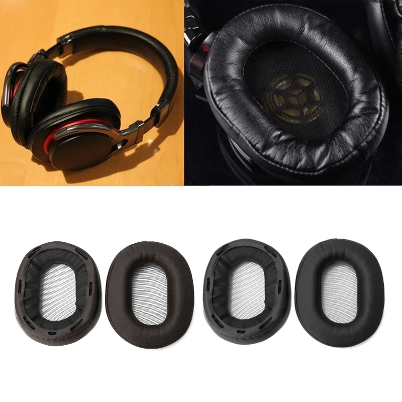 Almohadillas de repuesto para auriculares SONY MDR-1R MK2 1RBT 1ADAC MDR-1A 1ABT, almohadillas de cuero suave con proteína