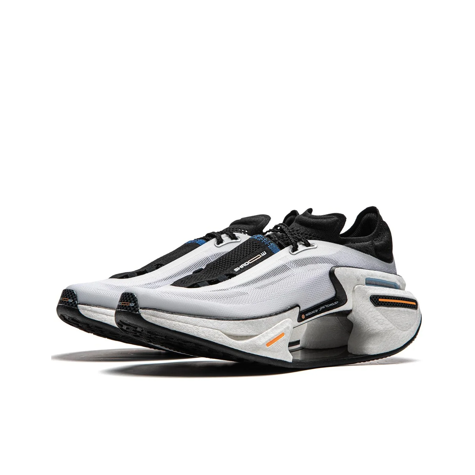 Afbeelding 5: Li Ning Shadow 3.0 Low top CloudTec hardloopschoenen voor lange afstanden, unisex zwart wit