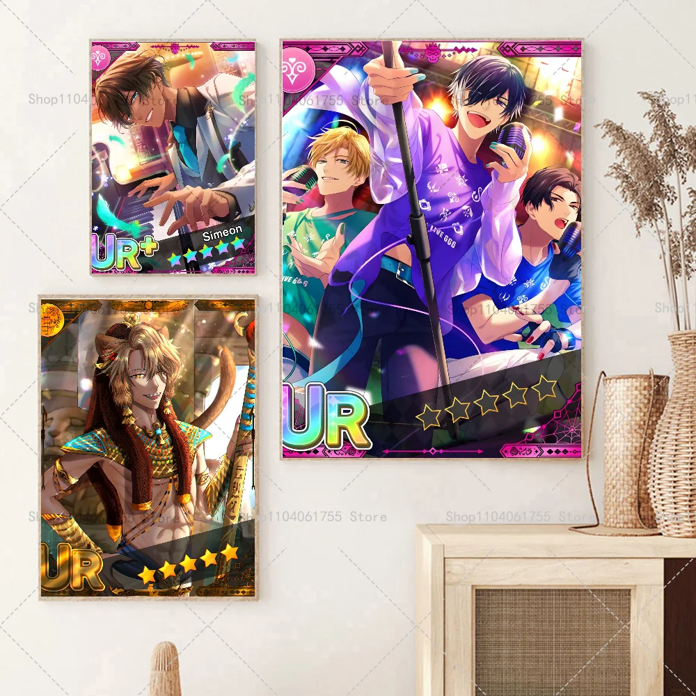 GAME O-obey M-me UR Role Poster Self-adhesive Art Waterproof Paper Sticker Coffee House Bar Room Wall Decor